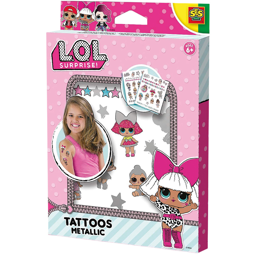 SES Creative L.O.L. Metallic Tattoos Image 1