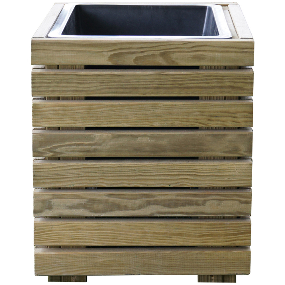 Cerland Horizon Wooden Tall Square Planter 40cm Image 4