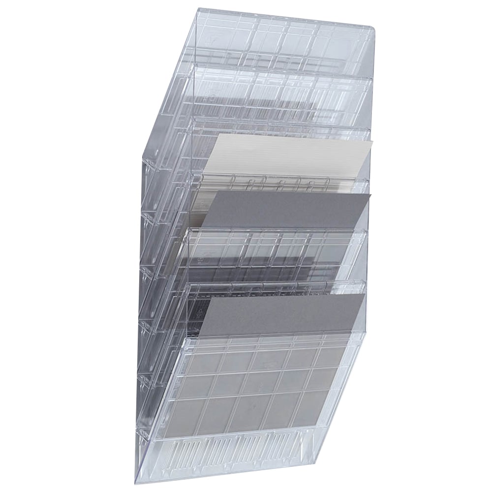 Durable Flexiboxx Clear 6 Wall Mounted Landscape Literature Holder A5 Image 1