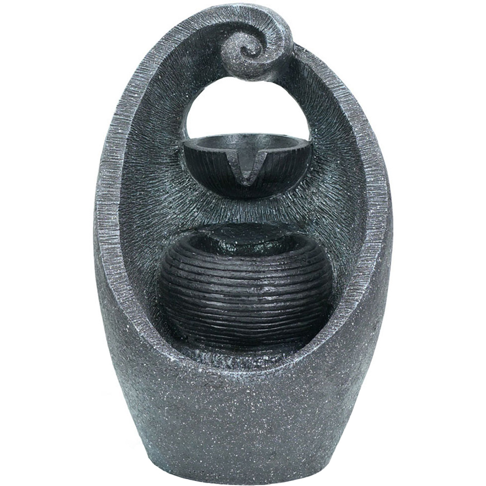 ValueLights Solar Powered Swirl Fountain Water Feature Image 1
