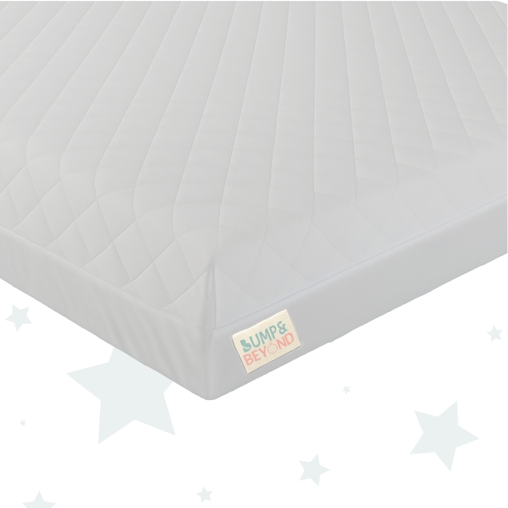 Bump and Beyond White Breathable Firm Support Waterproof Baby Cot Bed Mattress 140 x 70 x 5cm Image 2