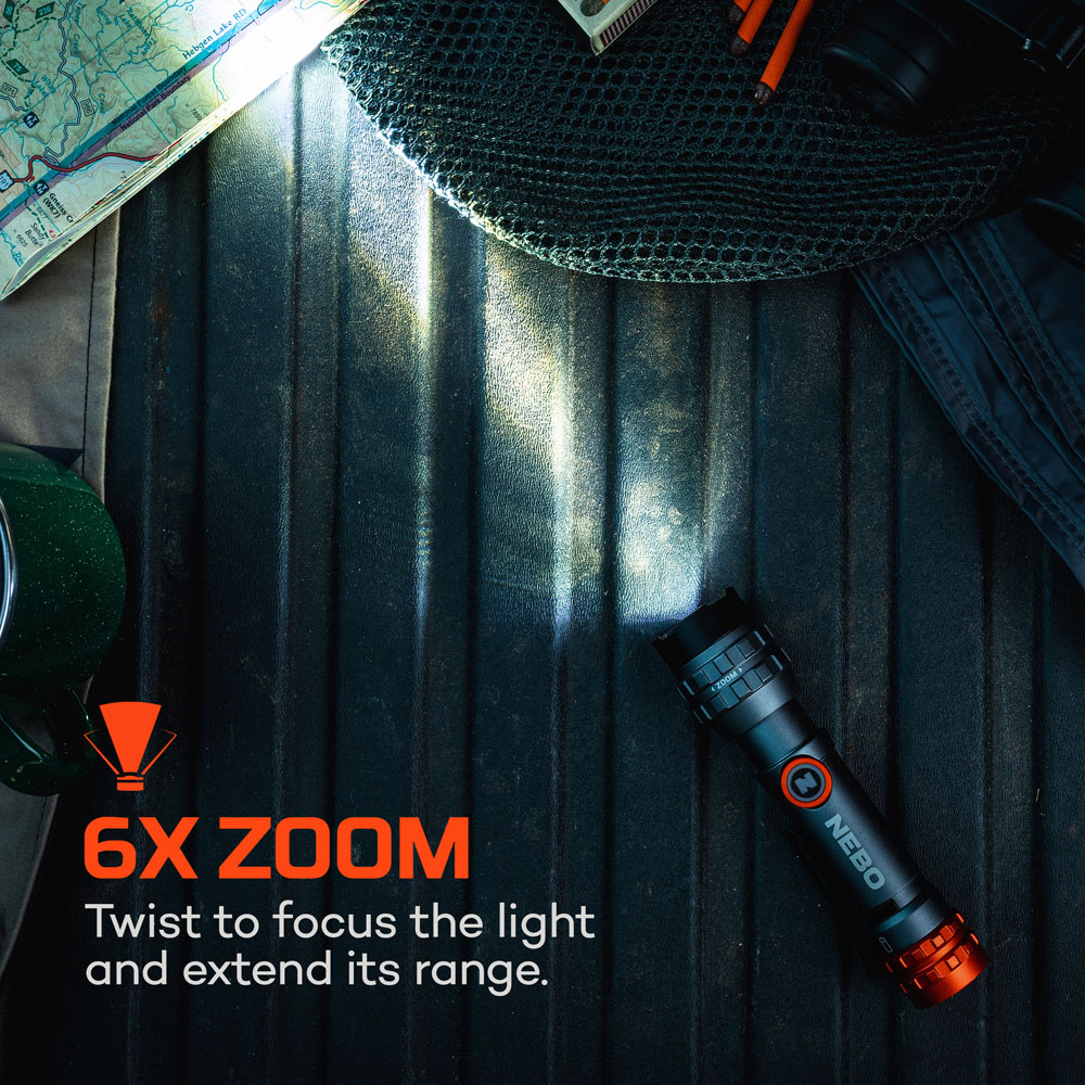Nebo Davinci 450L Flex 450 Lumens Rechargeable Pocket Torch with 6x Zoom and Magnetic Base Image 6
