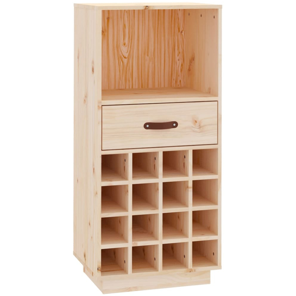 vidaXL Single Drawer Single Shelf 16 Bottle Freestanding Wine Cabinet Image 2