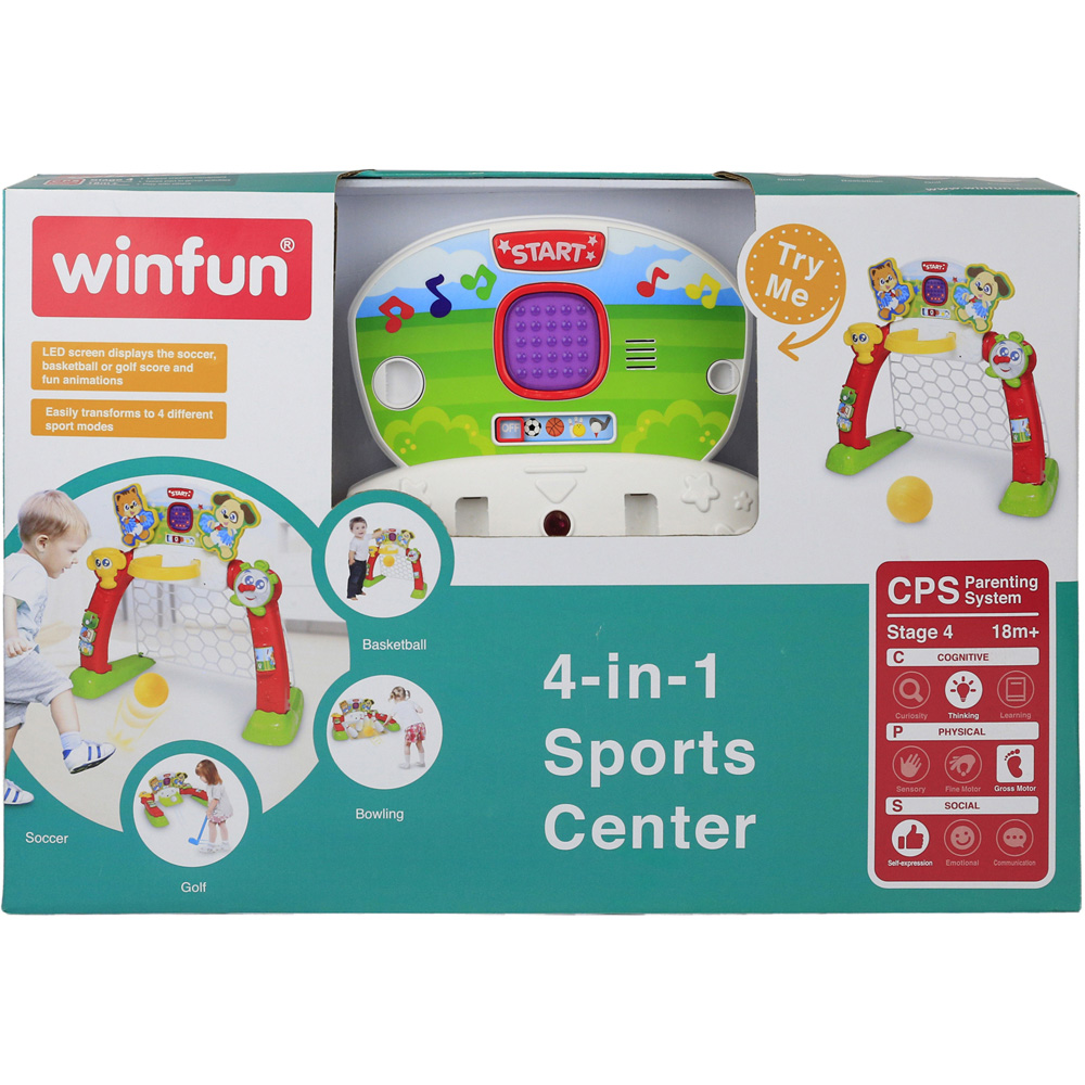 Winfun 4-in-1 Kids Sports Centre with LED Screen Image 2