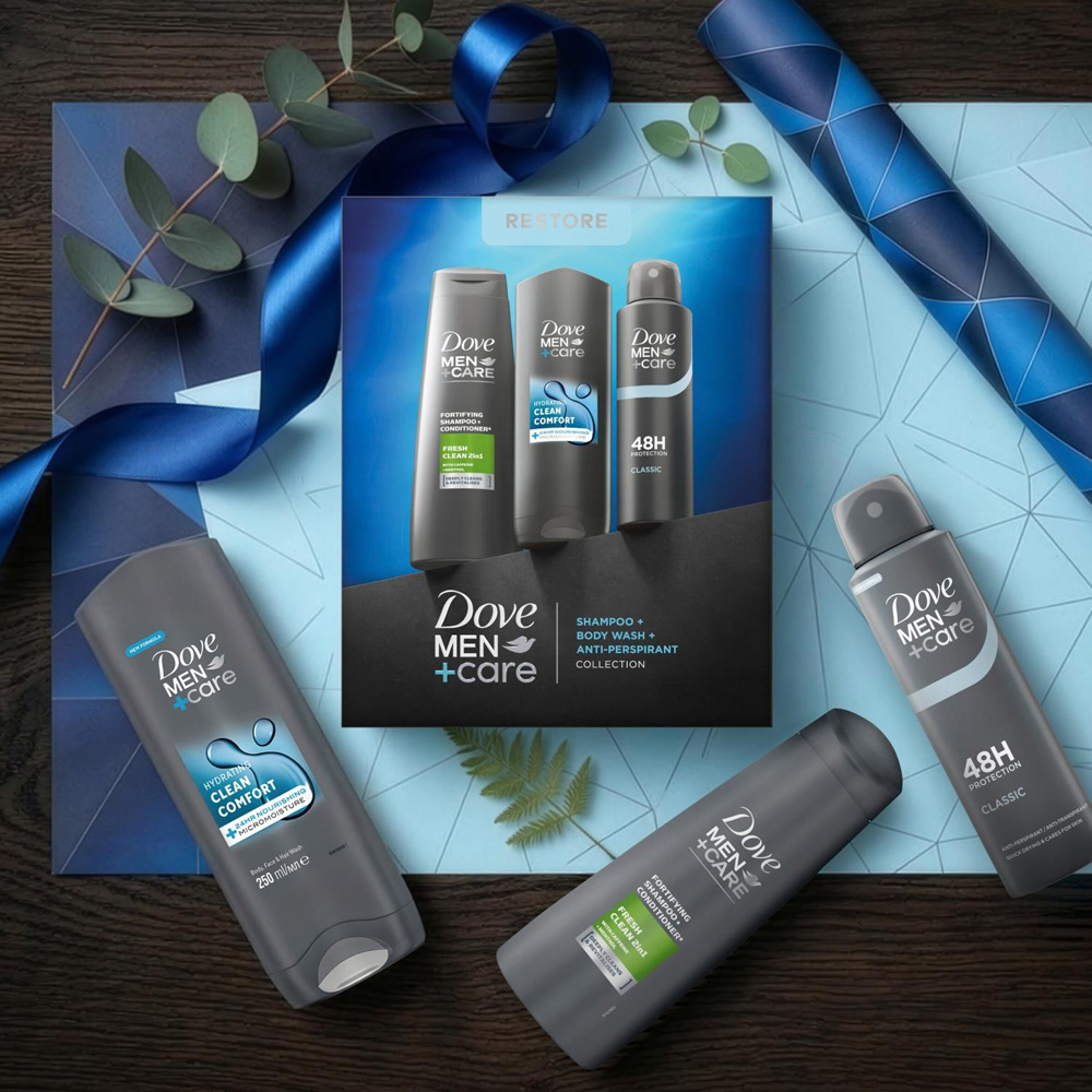 Dove Men Care Restore Trio Gift Set 3 Piece 4 Pack Image 5