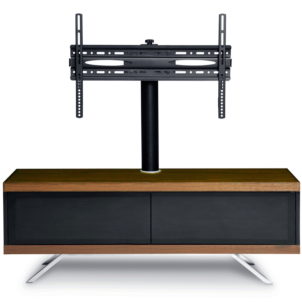 MDA Designs Tucana 1200 Hybrid 2 Door Black and Walnut Complete TV Cabinet Image 5