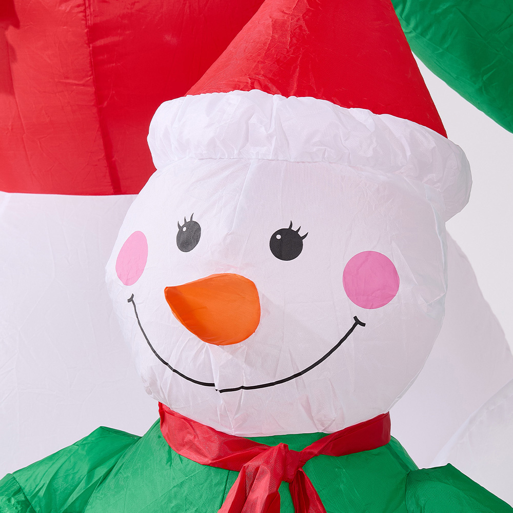 Living and Home Inflatable Snowman Family LED Christmas Decoration 5.9ft Image 6