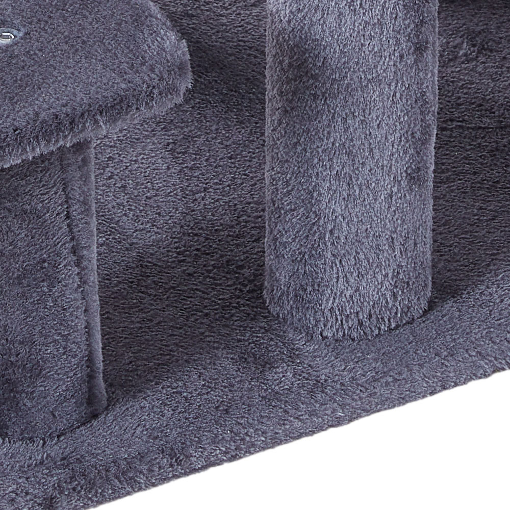 H&O Direct 2 in 1 4 Step Grey Pet Stairs Cat Tree Image 3
