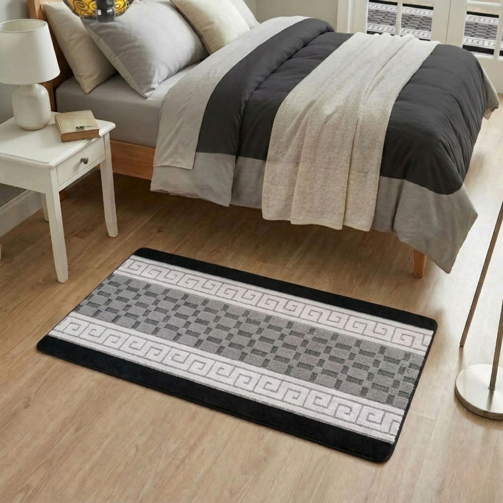 Smart Living Black and Grey Gel Back Non-Slip Door Mat 40 x 60cm Image 3