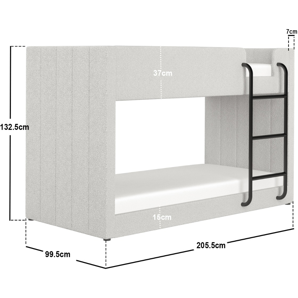 Flair Eden Beige Boucle Bunk Bed Image 6