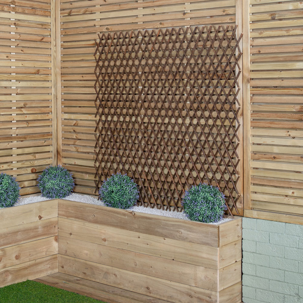 Samuel Alexander Large Expanding Garden Willow Trellis Plant Support 1.8 x 1.2m Image 3