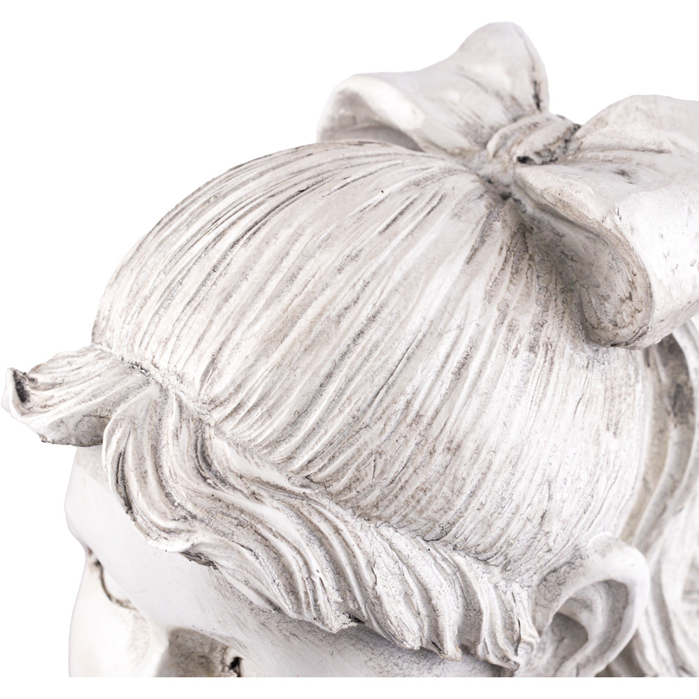 Marco Paul Lying Reading Girl Resin Statue Image 7