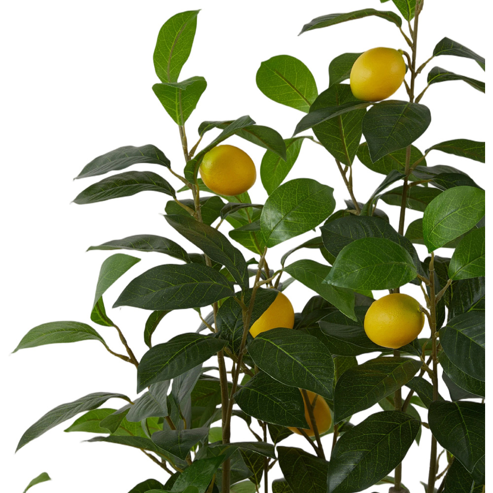 Living and Home Decorative Artificial Lemon Tree in Pot 115cm Image 5
