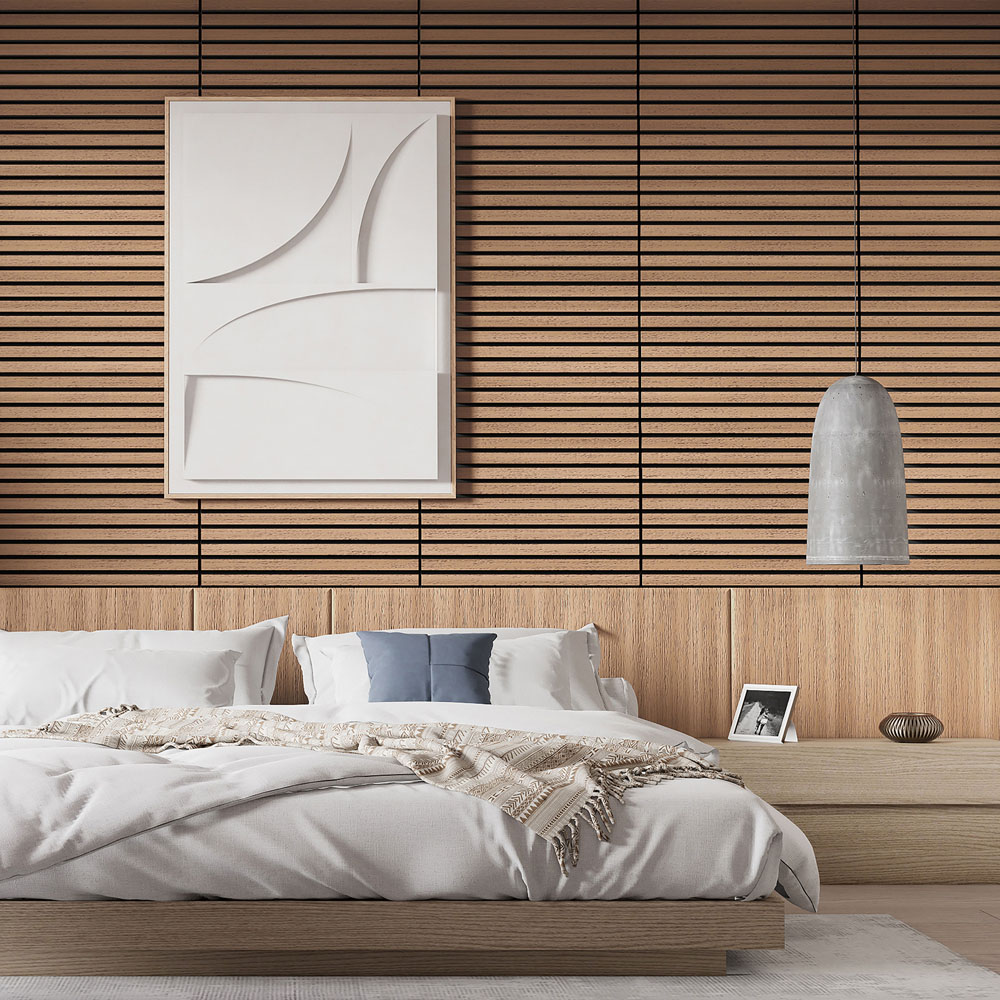 Wallsupply UltrAcoustic Eco Wallnut Acoustic Wall Panel 6 Pack Image 1