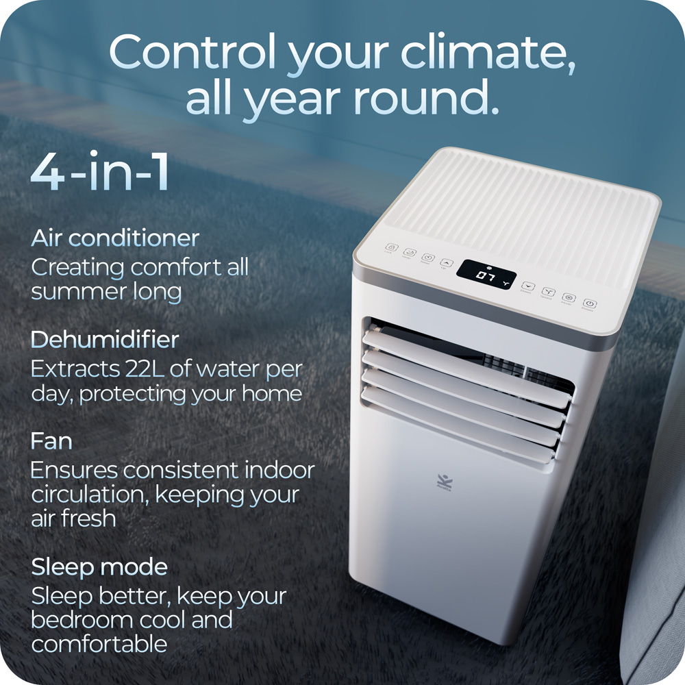 Avalla S-150 Portable 4-in-1 Air Conditioner; 2345W Industrial Class 8000BTU, 80m3 Coverage Image 4