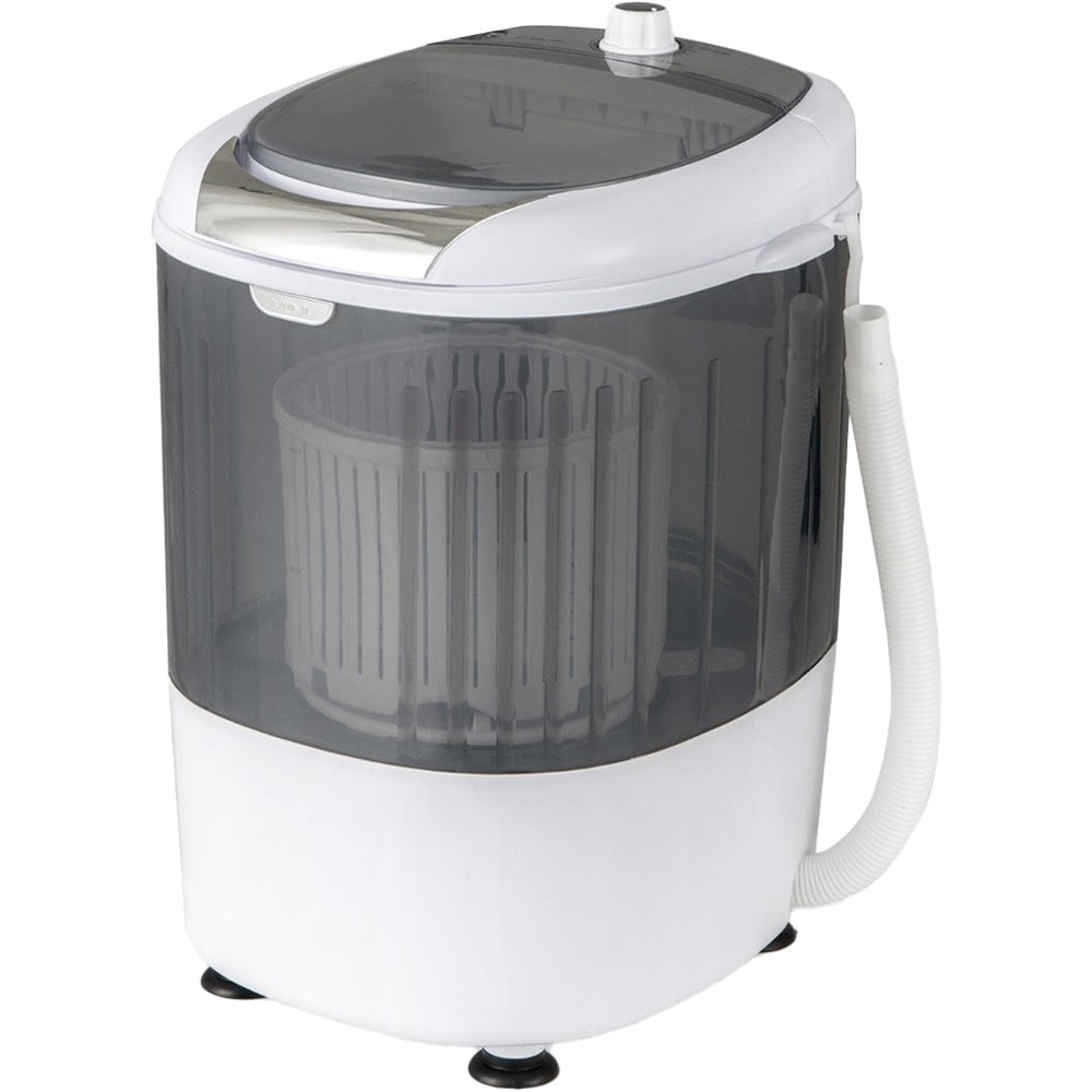 Costway Grey 2 in 1 Mini Single Semi-automatic Tub Washer Spin Dryer Image 1