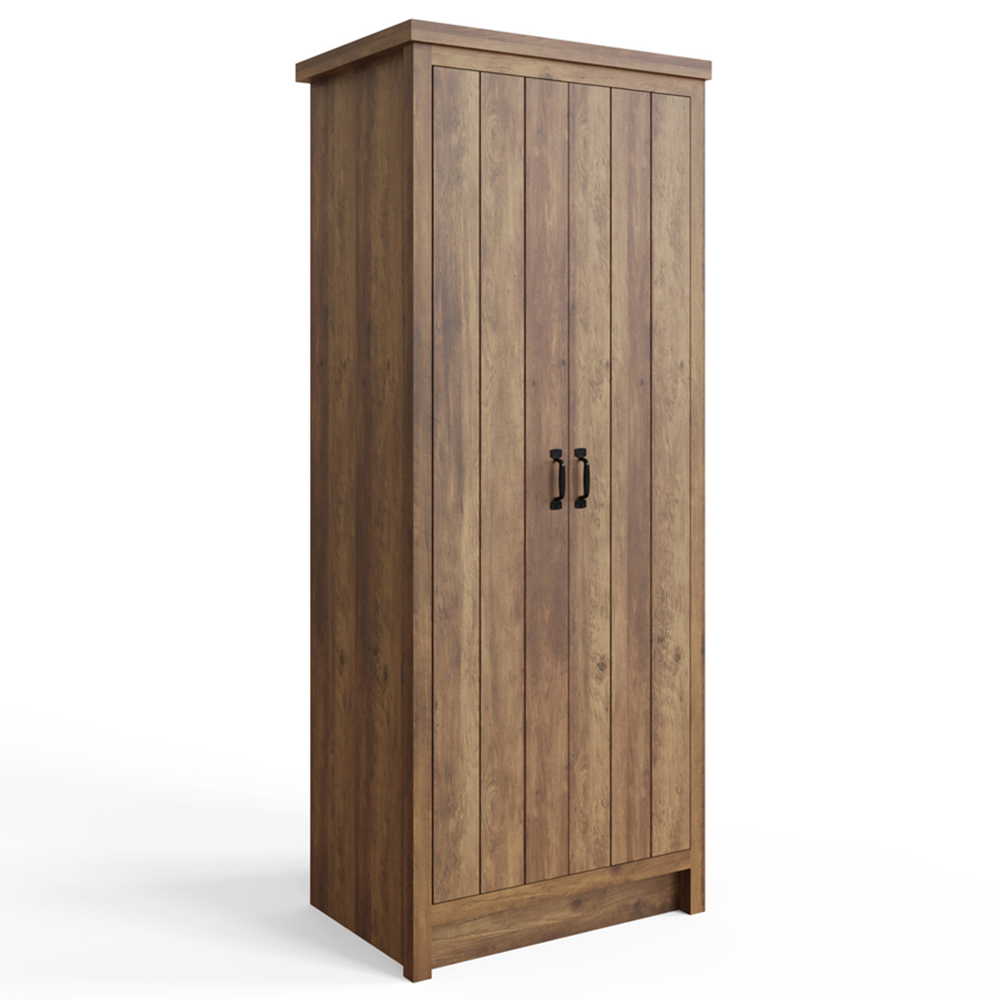 GFW Boston 2 Door Knotty Oak Wardrobe Image 2