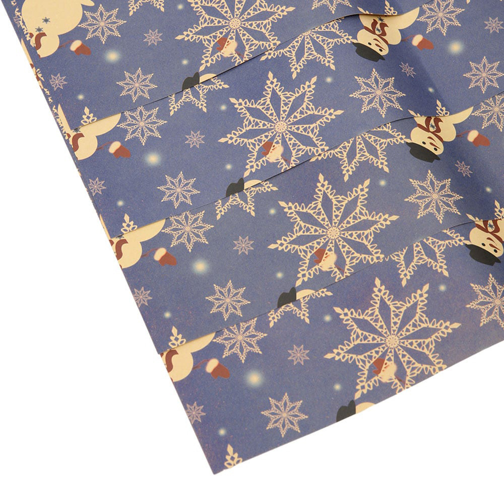 Living and Home Christmas Rustic Kraft Wrapping Paper Sheets 76 x 50cm 10Pack Image 6