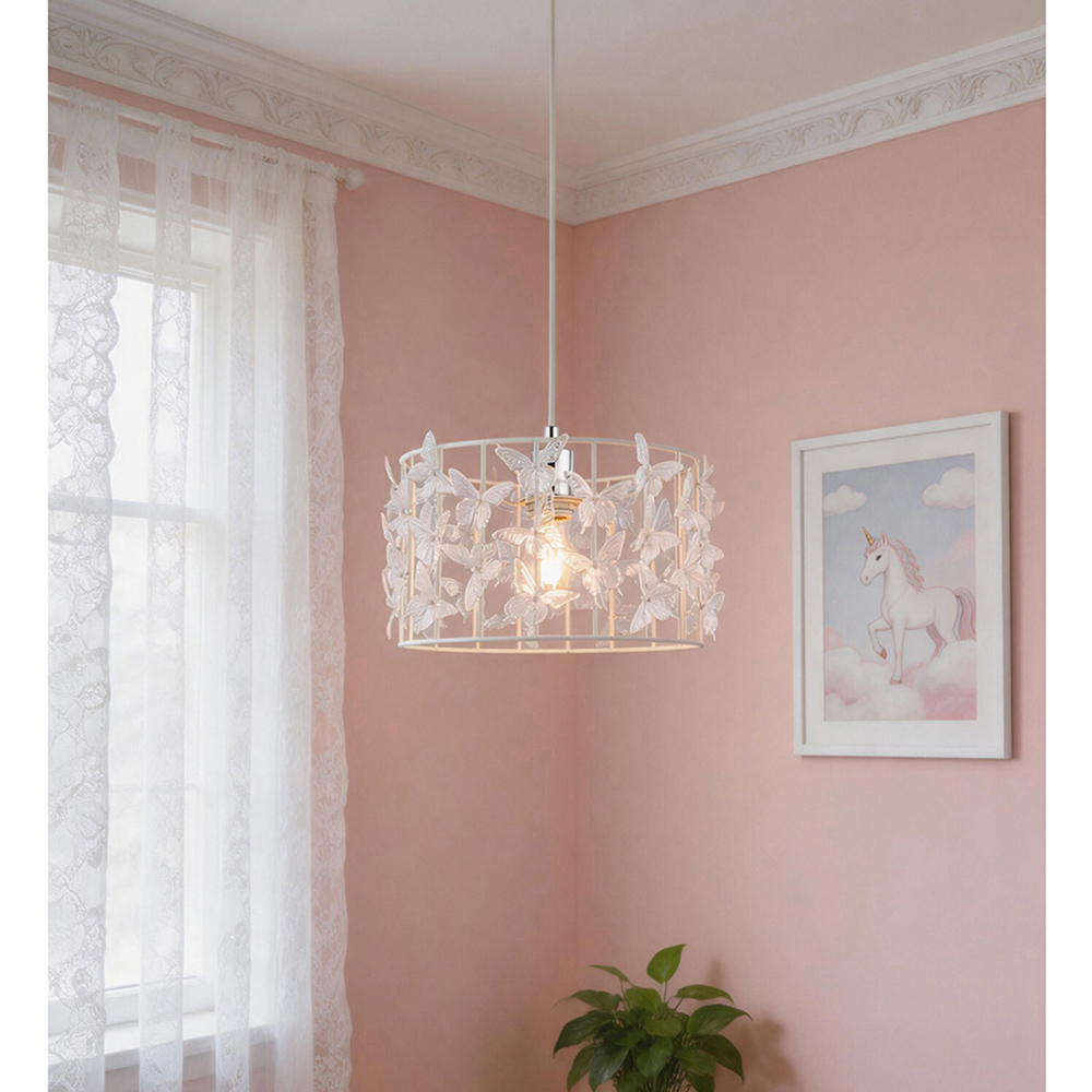 Zoe Butterfly Shade White Image 7