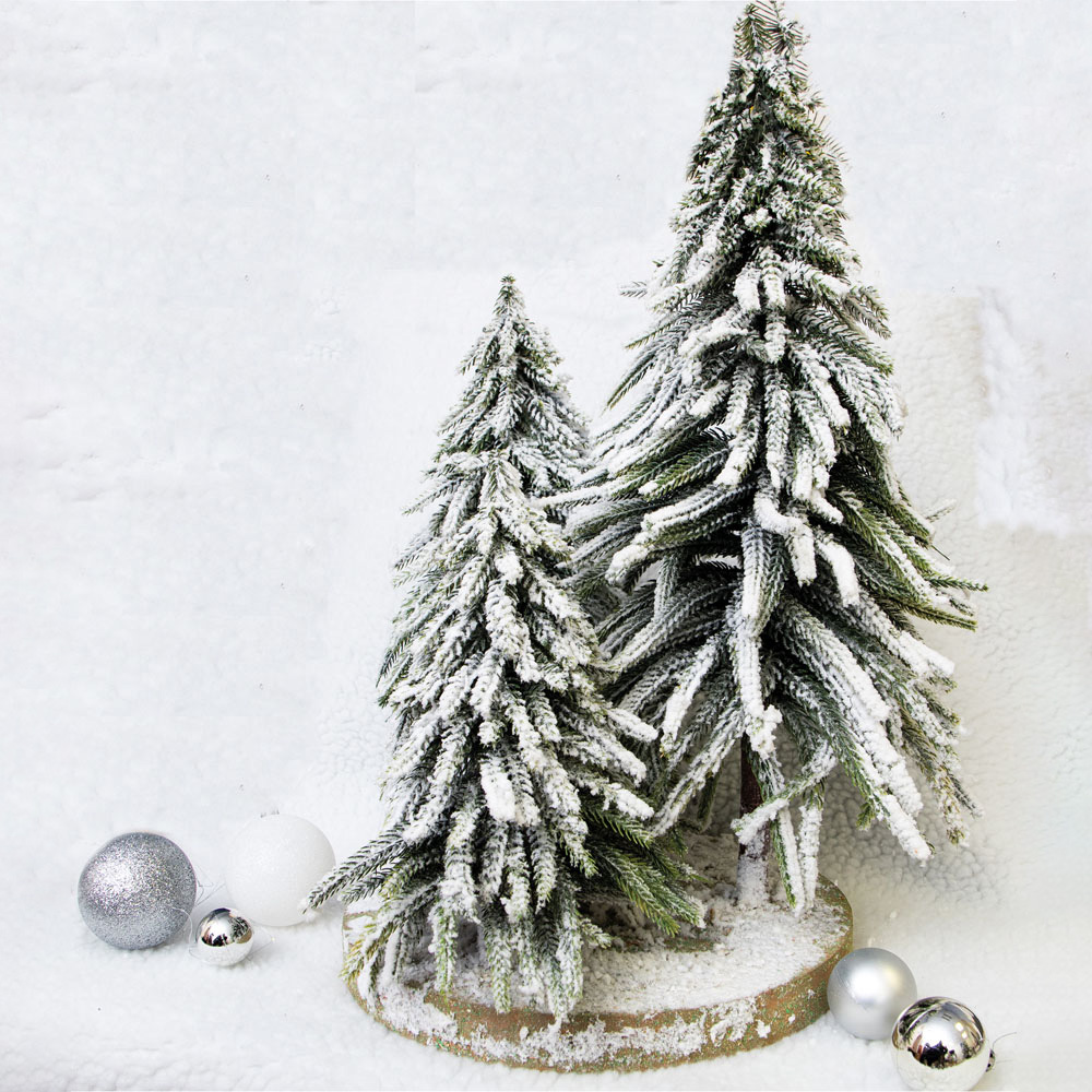 St Helens 3 Tree Snow Finish Decorative Christmas Display Image 3