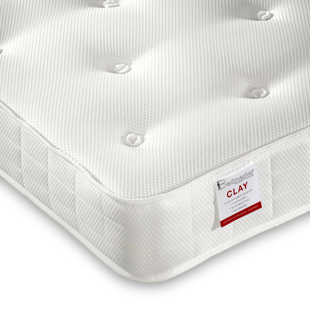 Bedmaster Enzo Single 3 Drawer White Wooden Bed with Orthopaedic Mattress Image 3