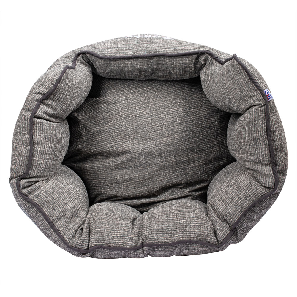 Bunty Regal Medium Fossil Grey Oval Pet Bed Image 8