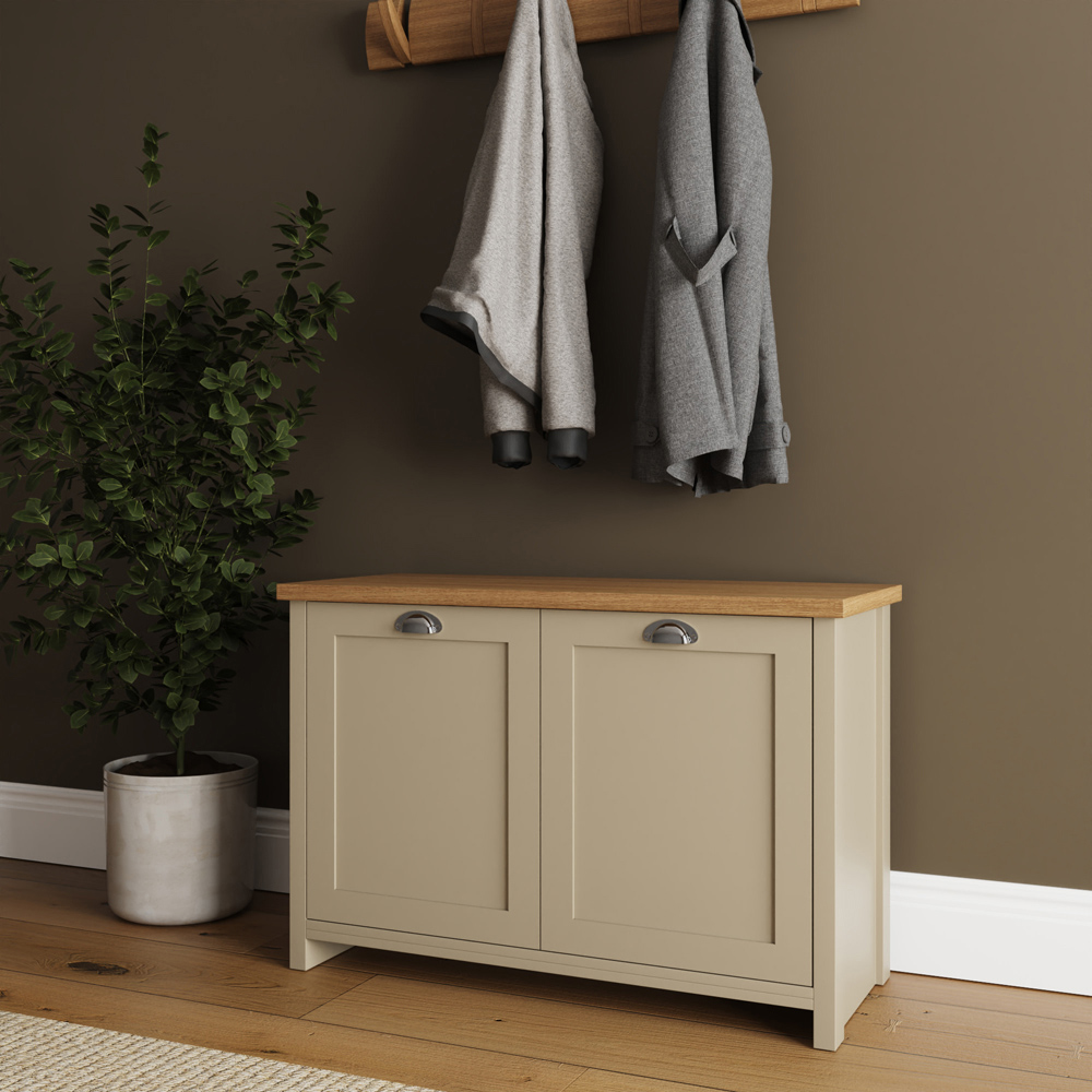 GFW Lancaster Cream Shoe Storage Image 7