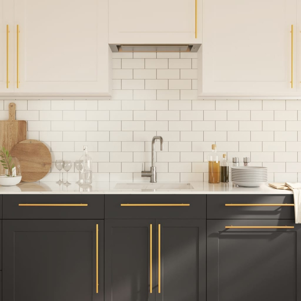 Walplus Gold Stainless Steel T-Bar Cabinet Handle 399mm 10 Pack Image 7