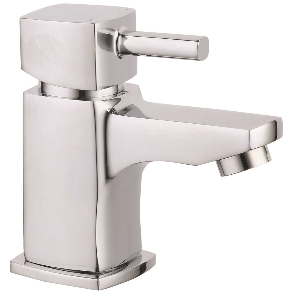Fresssh Loui Chrome Mini Mono Basin Mixer with Clicker Waste Image 1