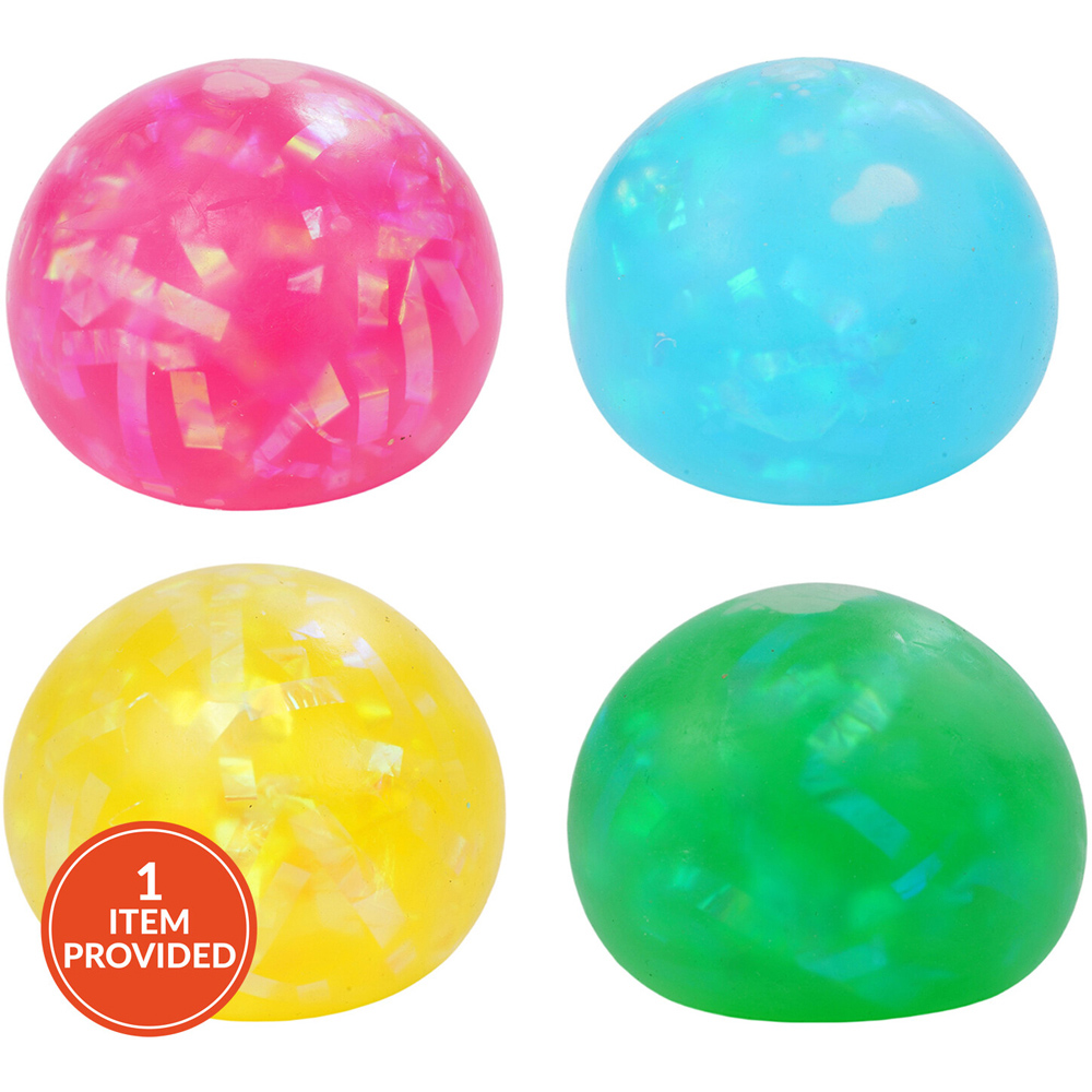 Confetti Sparkly Squish Ball Image 1