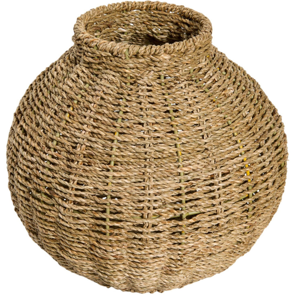 Natural Seagrass Vase Brown Image 4