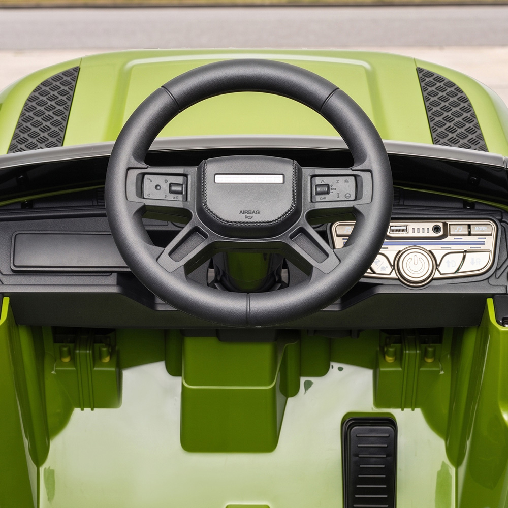 AIYAPLAY Kids Green Licensed Land Rover Defender Ride-On Electric Car with Remote Control 12V Image 4