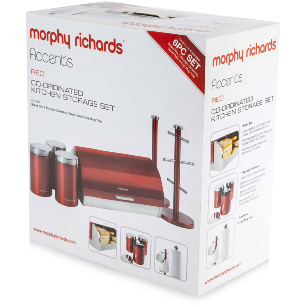 Morphy Richards 6 Piece Red Storage Set Image 3