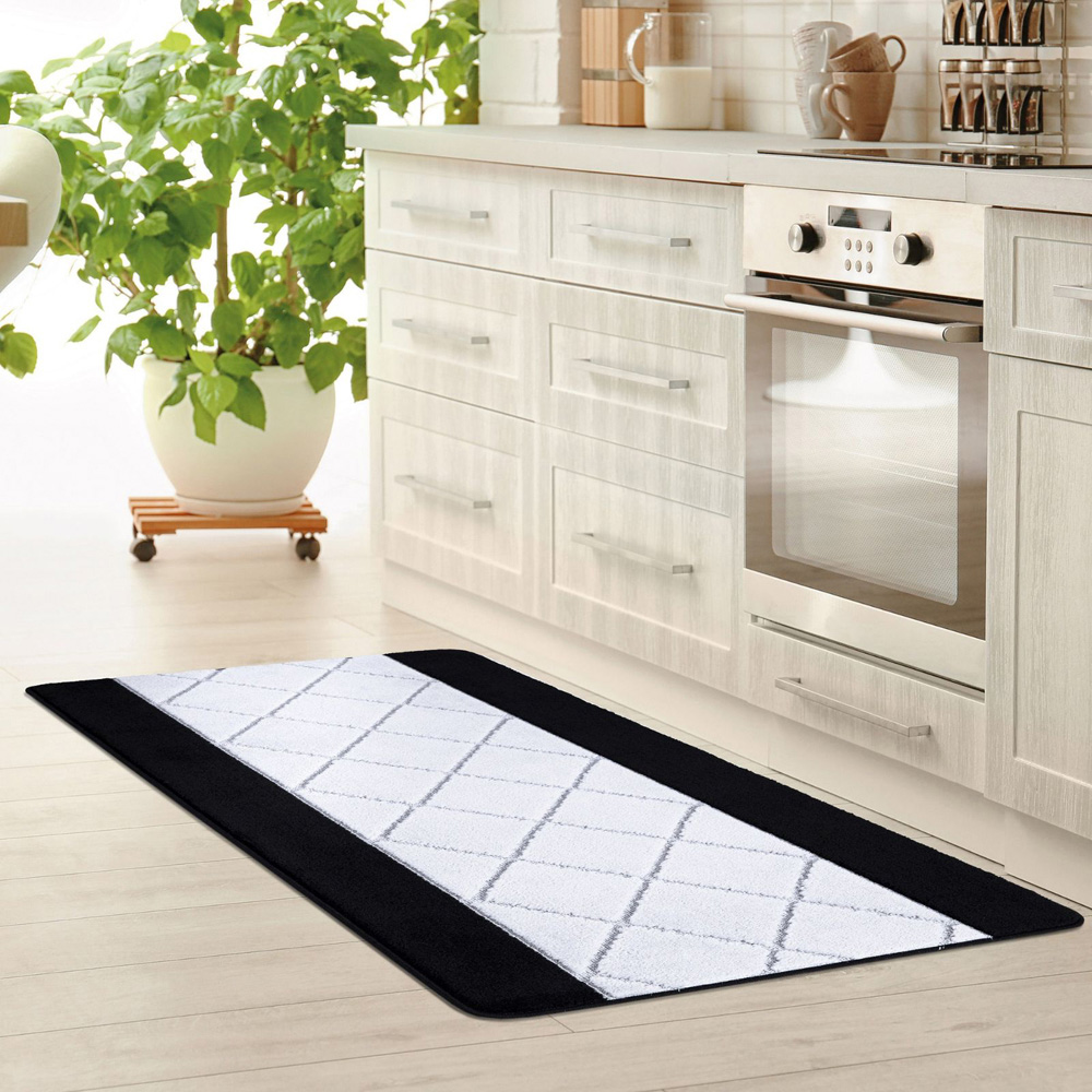 Smart Living Carmela Black and Grey Gel Back Non-Slip Mat 80 x 300cm Image 4