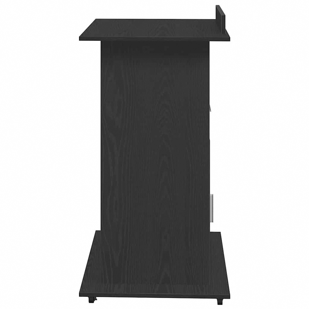 vidaXL Single Door Single Drawer Single Shelf Black Office Podium Image 6