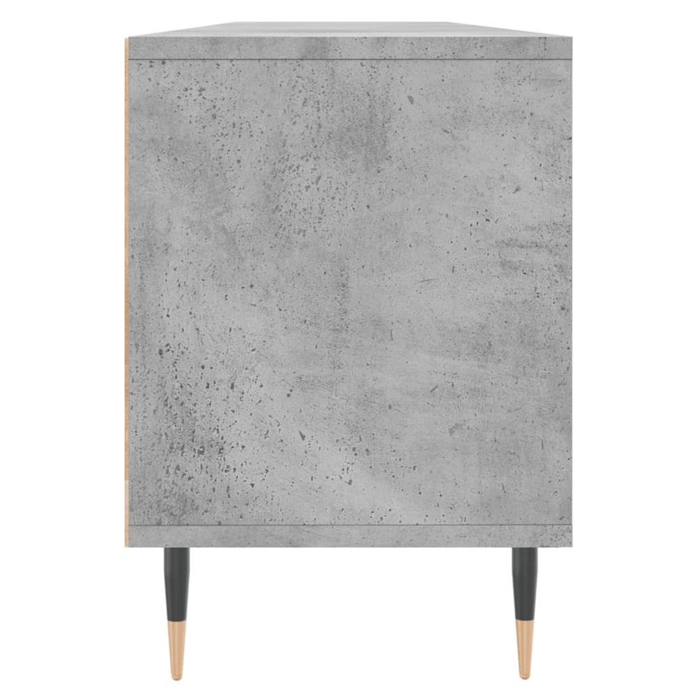 vidaXL 3 Door 3 Shelf Concrete Grey TV Cabinet Image 7