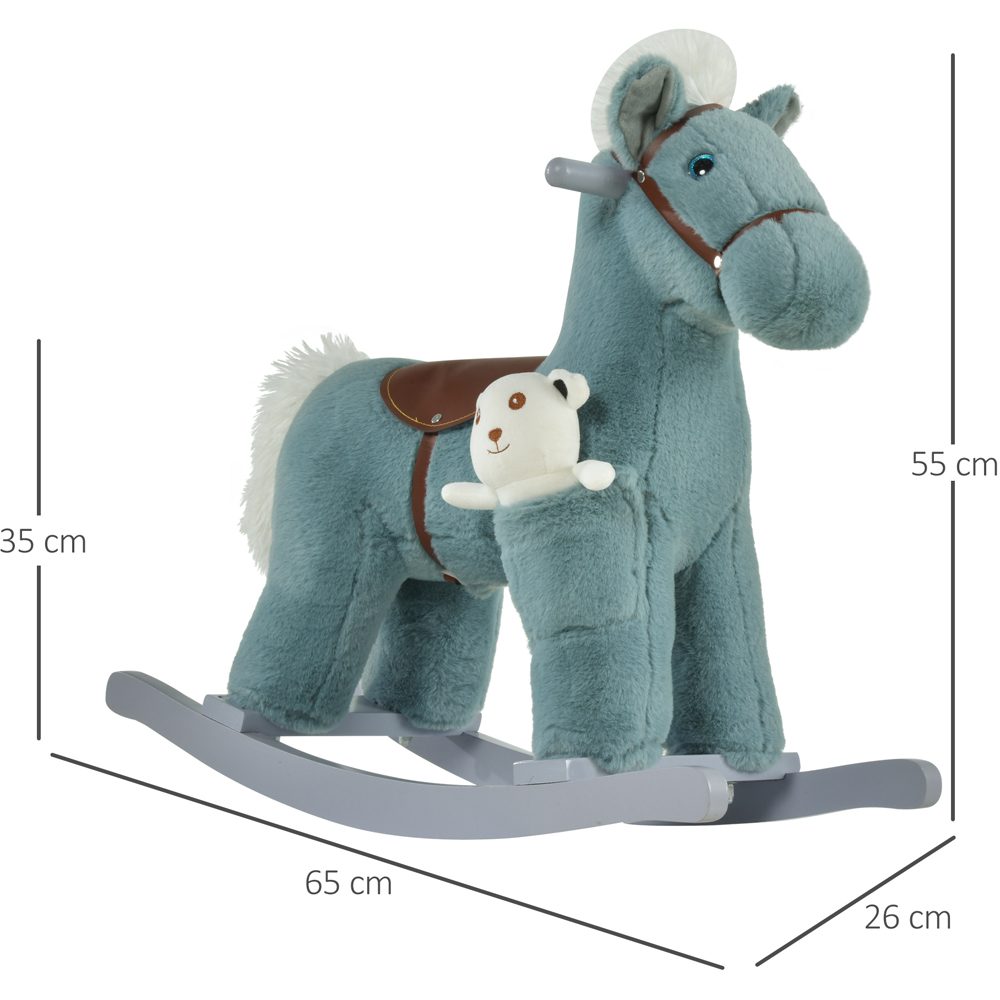 Tommy Toys Rocking Horse Pony Baby Ride On Blue Image 6