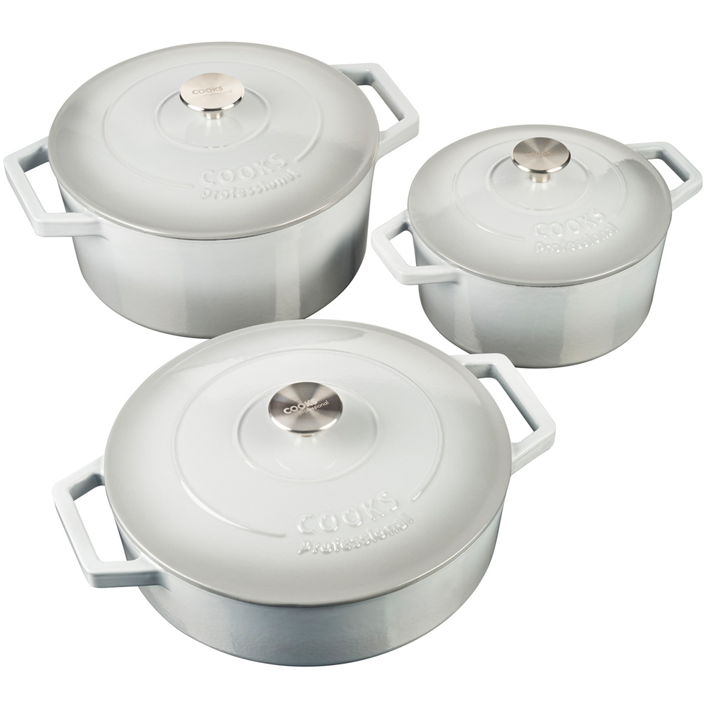 Cooks Professional 5 Piece Cast Iron Complete Cookware Set | Wilko