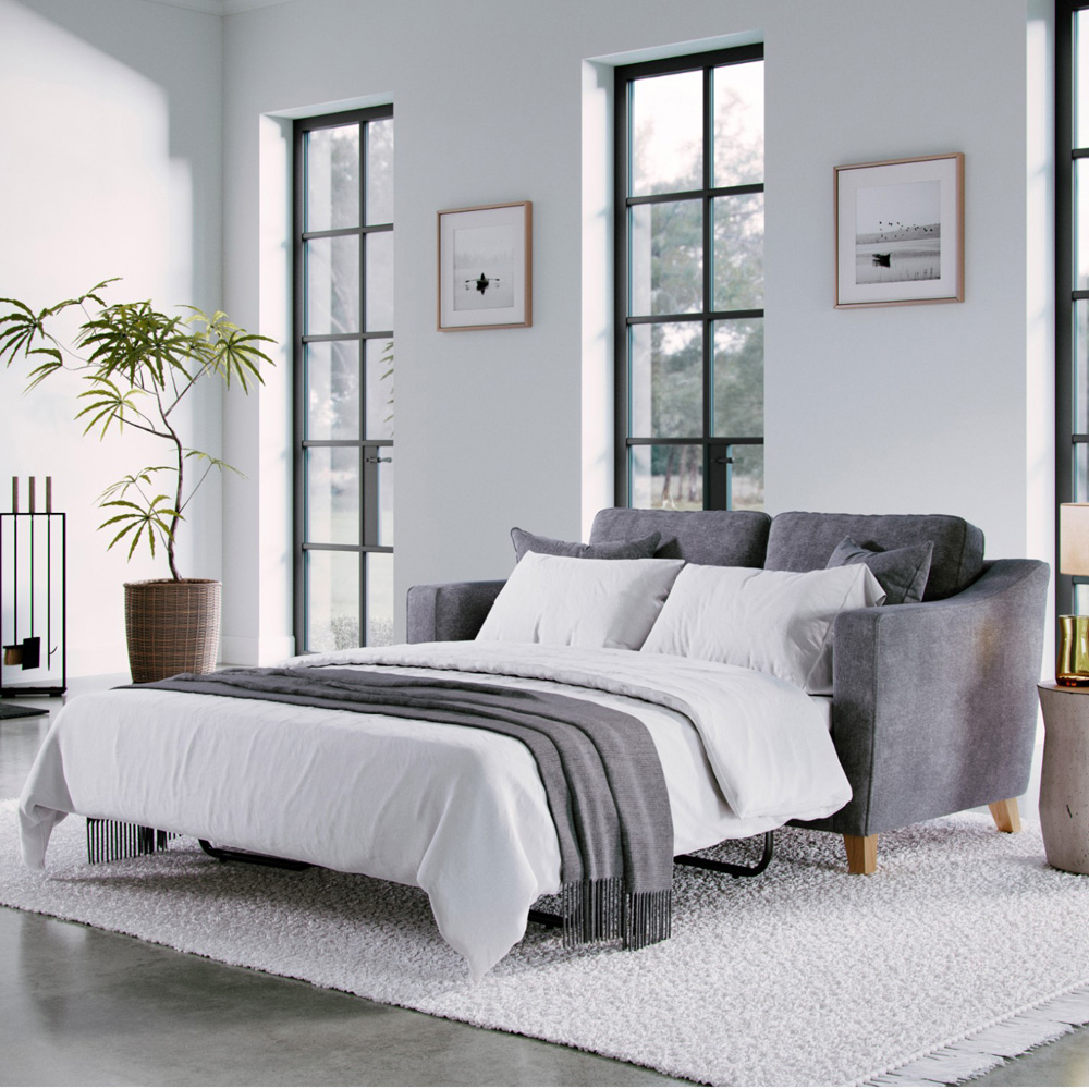 Marlon 2 Seater City Steel Sofa Bed Image 1