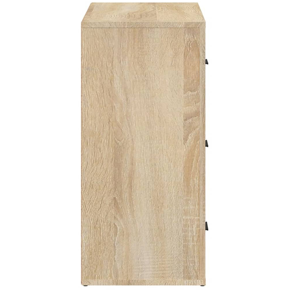 vidaXL 3 Drawer Sonoma Oak Wooden Sideboard Image 6