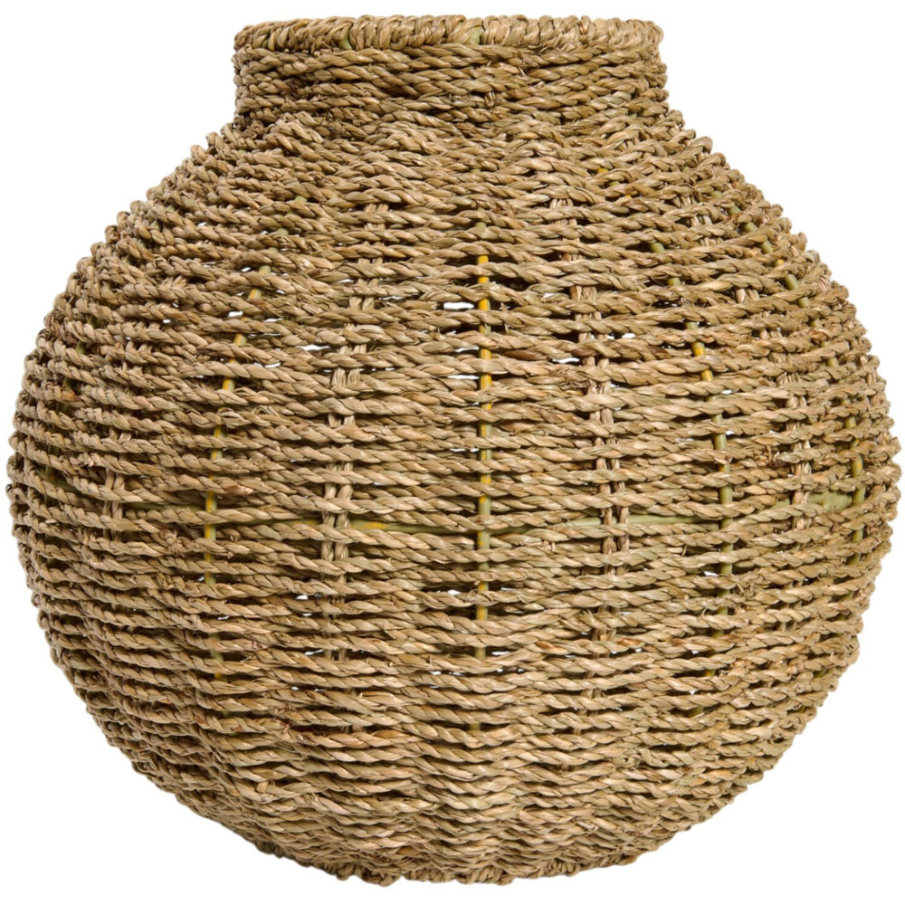 Natural Seagrass Vase Brown Image 3