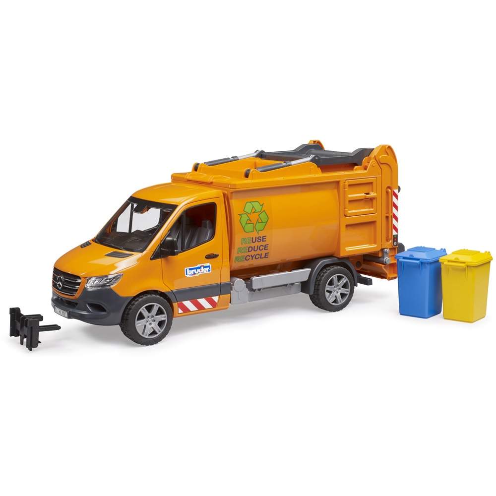 Bruder Kids MB Sprinter Municipal Garbage Truck Playset Model Image 2
