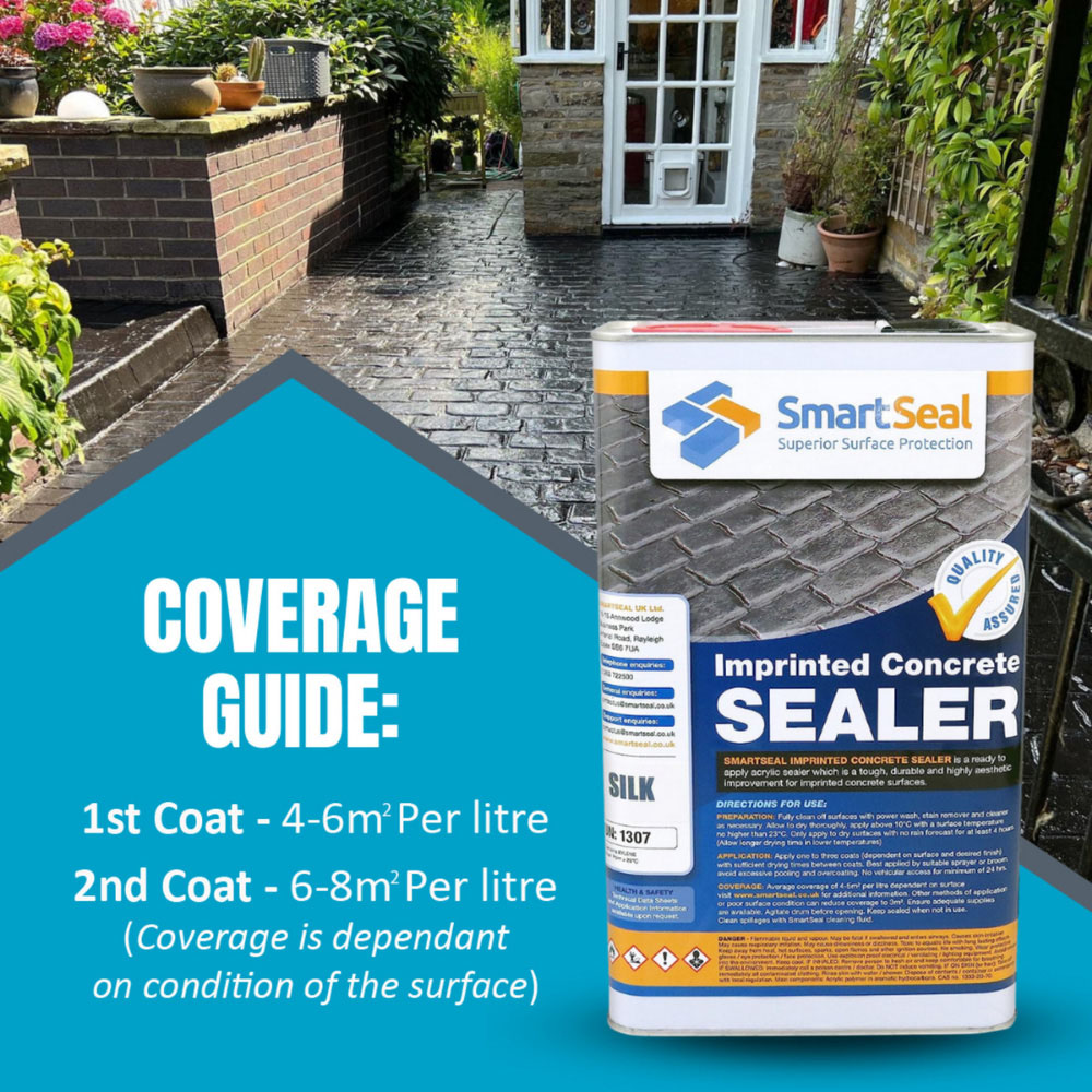 SmartSeal Silk Finish Imprinted Concrete Sealer 5L 4 Pack Image 8