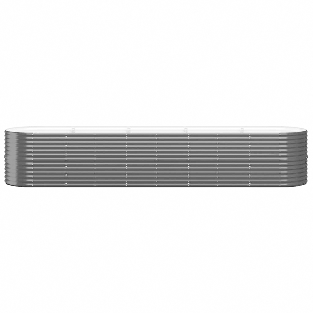 vidaXL Anthracite Galvanised Steel Raised Garden Bed 68 x 80 x 368cm Image 2