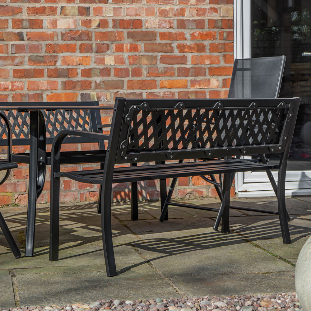 Samuel Alexander 6 Seater Garden Dining Table with Benche Image 2