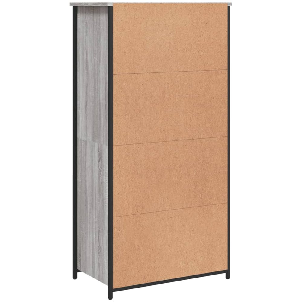 vidaXL 2 Door 2 Shelf Grey Sonoma Highboard Image 7