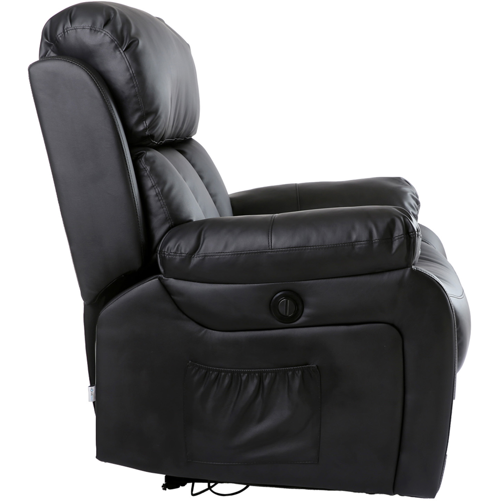 Furniture Online Chester Black Bonded Leather Electric Recliner Chair Image 4
