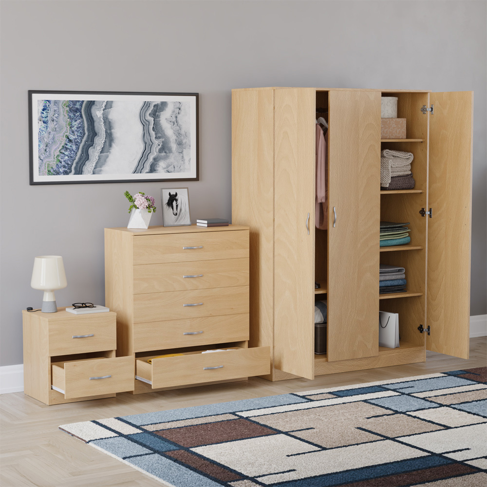 VIDA DESIGNS Riano Pine 3 Piece Bedroom Furniture Set Image 5