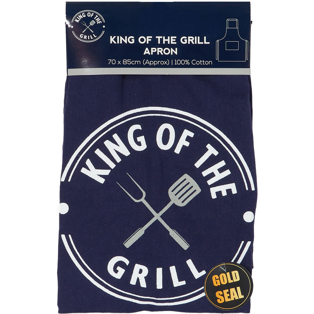 King of the Grill Apron - Navy Image 1