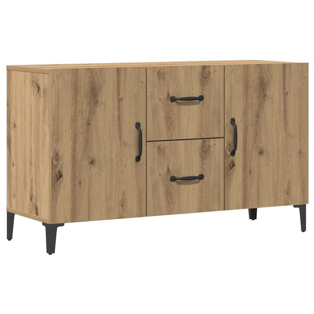 vidaXL 2 Door 2 Drawer Artisan Oak Sideboard Image 2